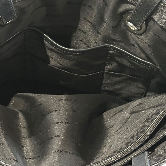 Michael Kors Jet Set Tote Signature Monogram Handbag MK Logo Shoulder Bag Purse - Picture 12 of 16